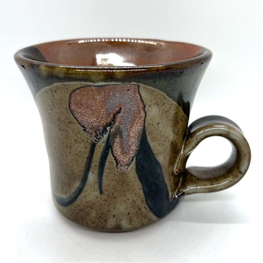 Y2K Signed John Freimarck Set of 2 Studio Pottery Mugs - Picture 6 of 16